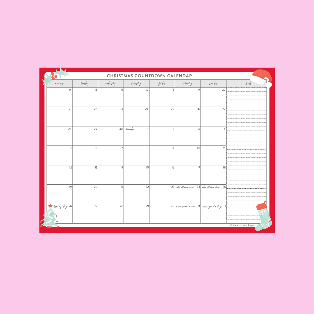 Christmas Countdown Calendar