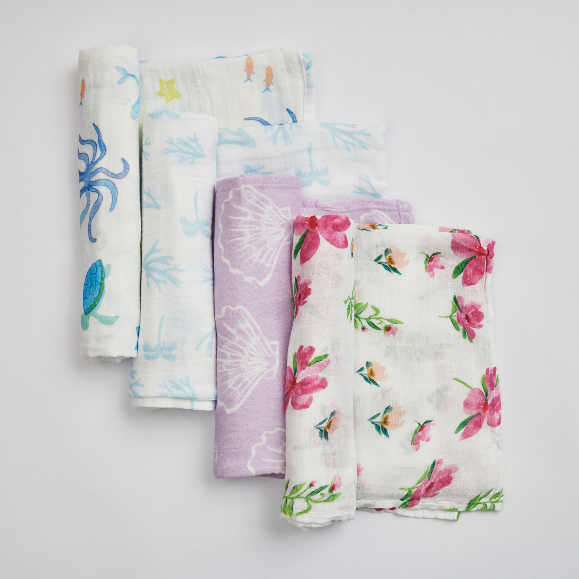 Baby Journal and Organic Muslin Wrap Bundle