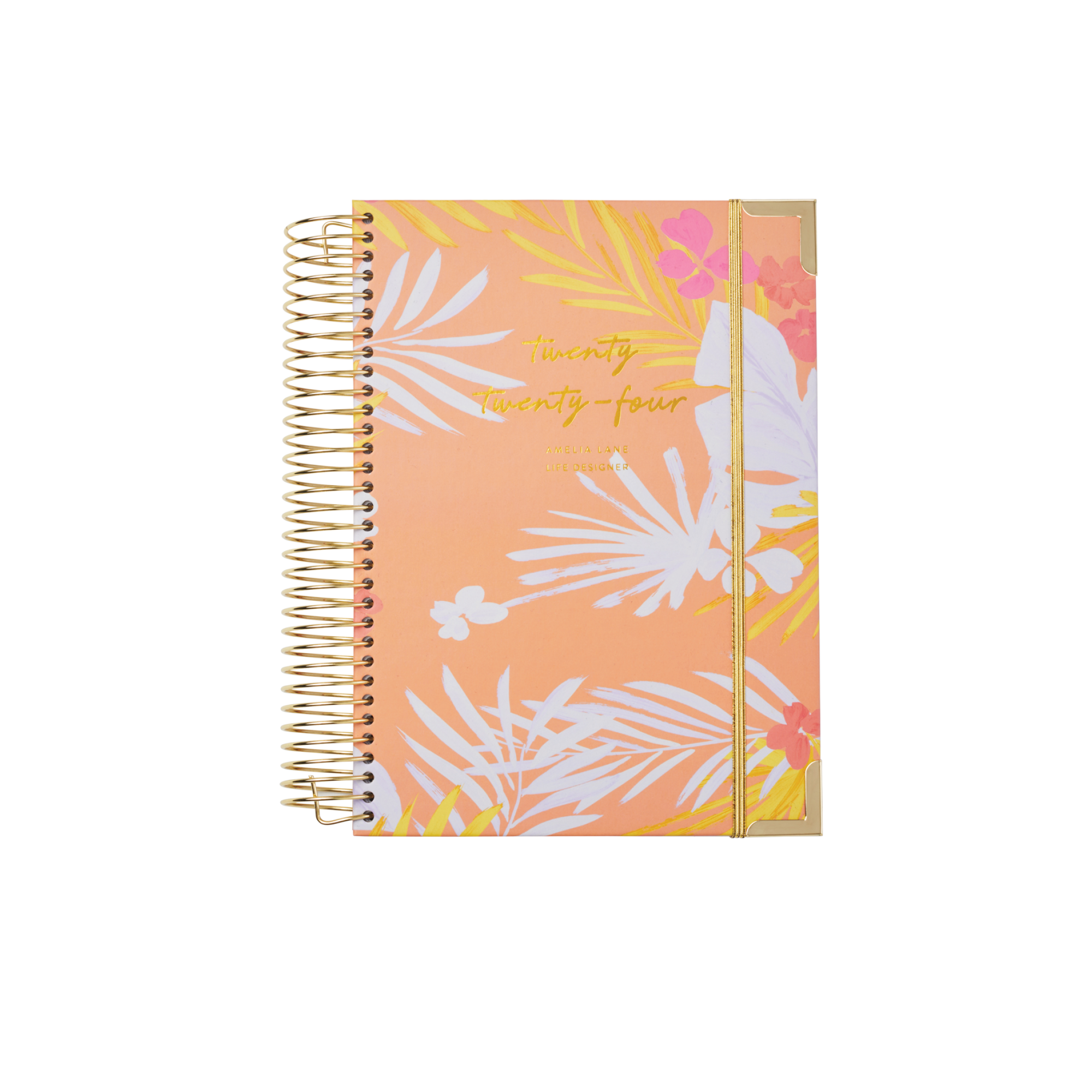 2024 Amelia Lane Life Designer, Signature Weekly (Pastel Palms)