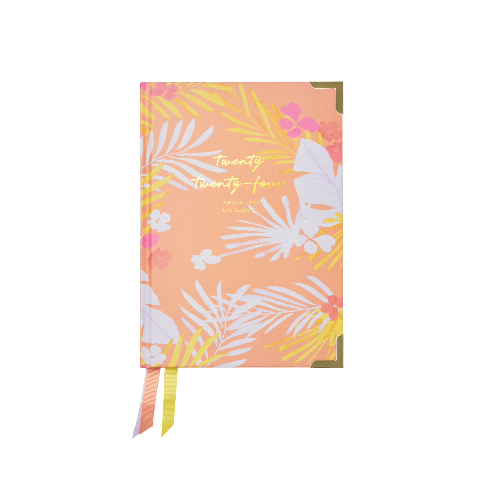 2024 Amelia Lane Life Designer, Compact Weekly (Pastel Palms)