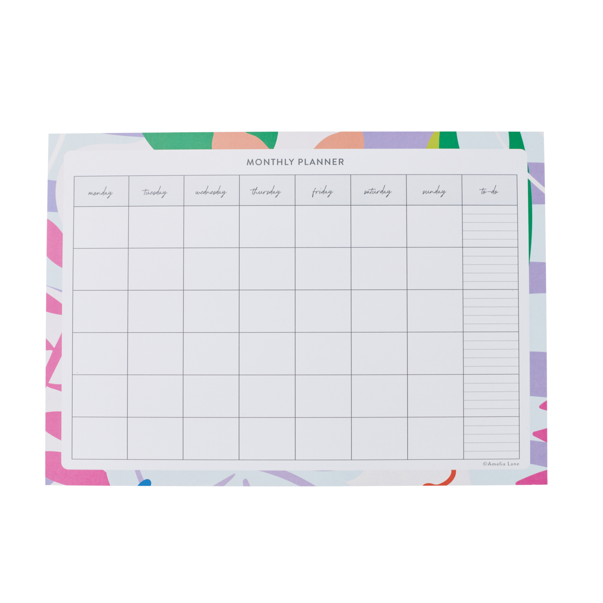 Monthly Planner Notepad