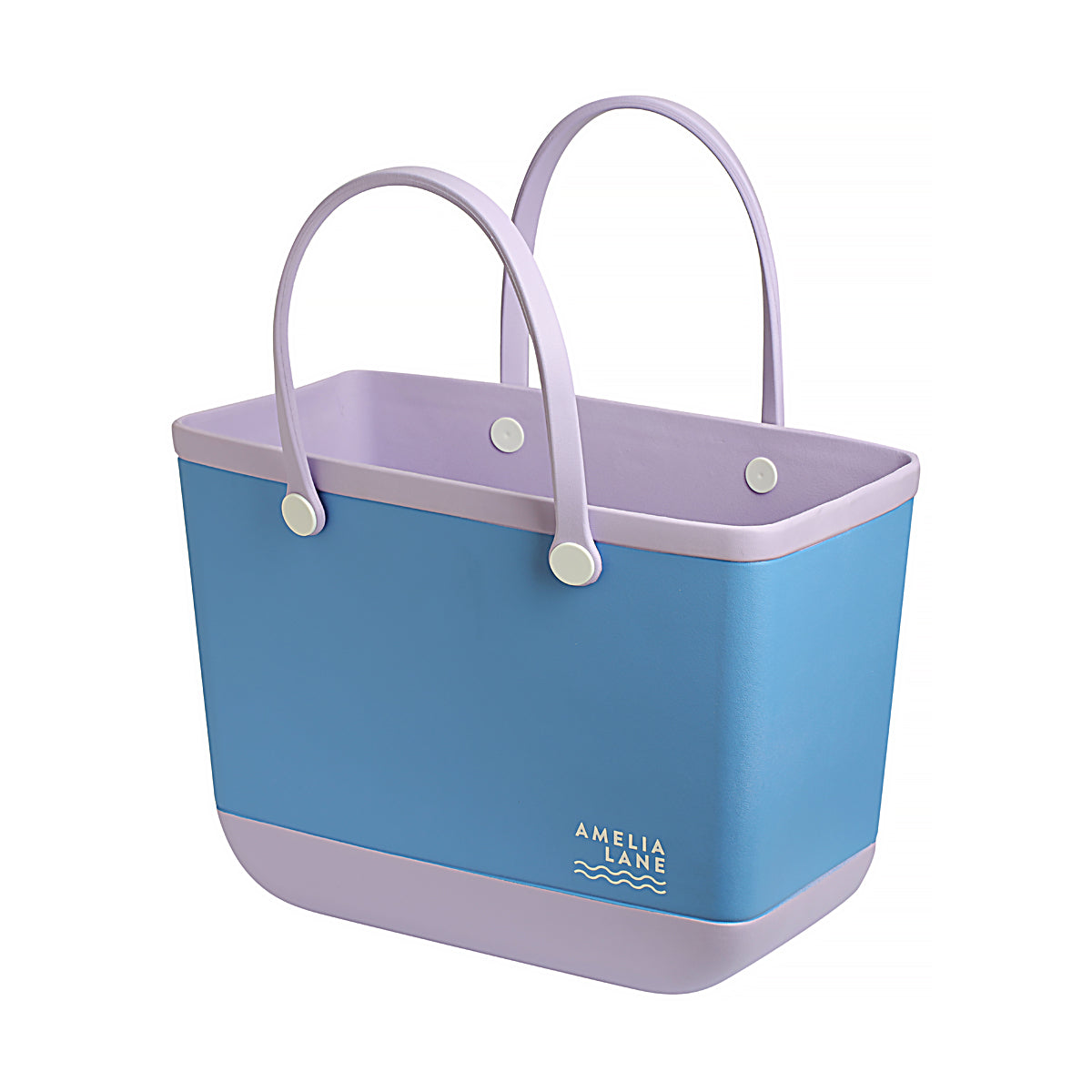 Beach Tote Bag, Lilac + Indigo