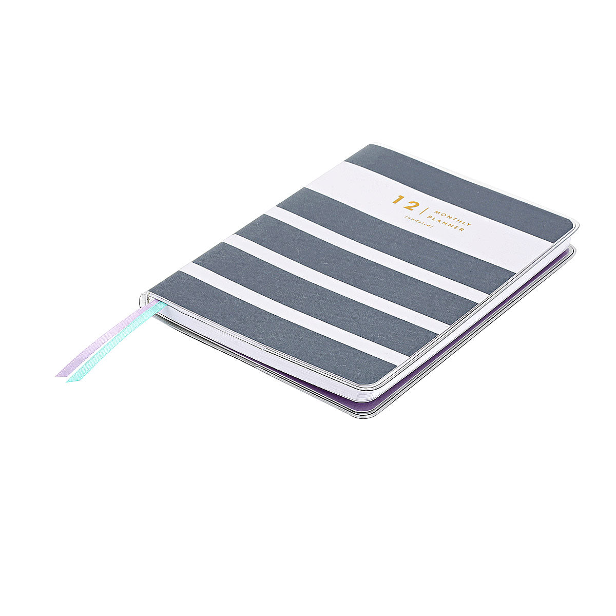 Amelia Lane Monthly Planners (Undated, Navy Stripes)