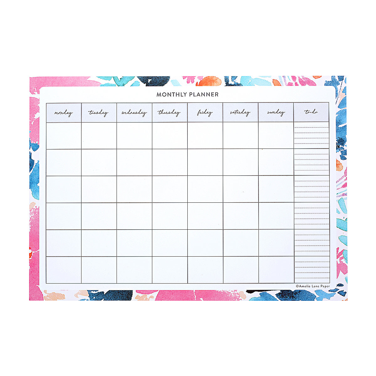 Monthly Planner Notepad