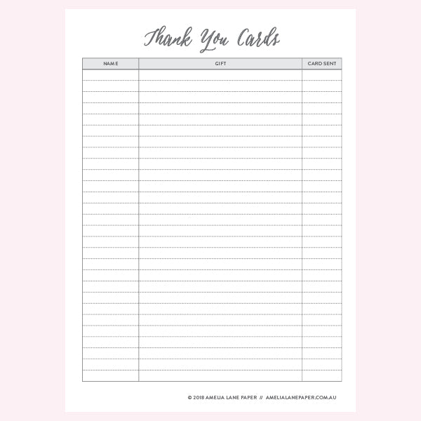Thank You Cards